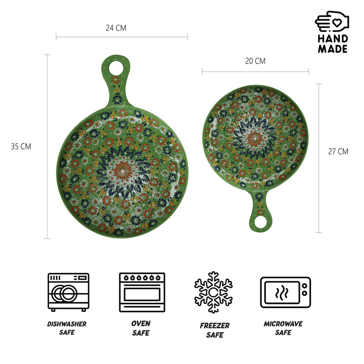 Round Shaped Cheese Plate 2pcs