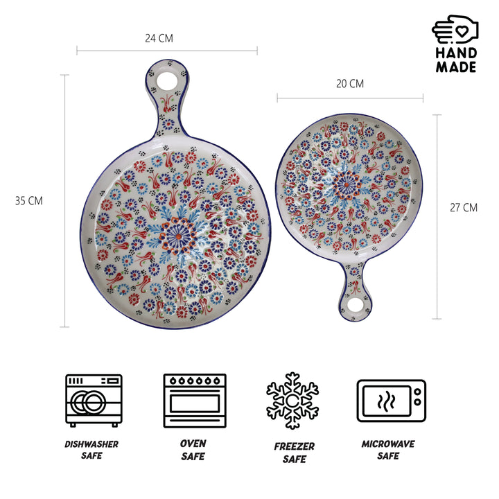 Round Shaped Cheese Plate 2pcs