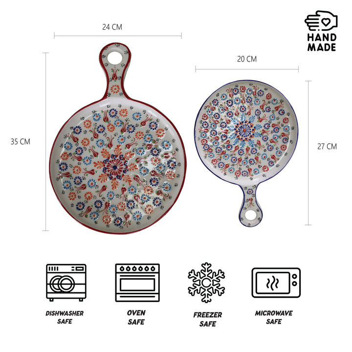 Round Shaped Cheese Plate 2pcs