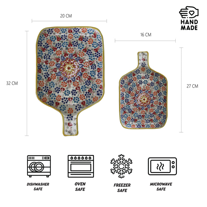 Square Shaped Cheese Plate 2pcs
