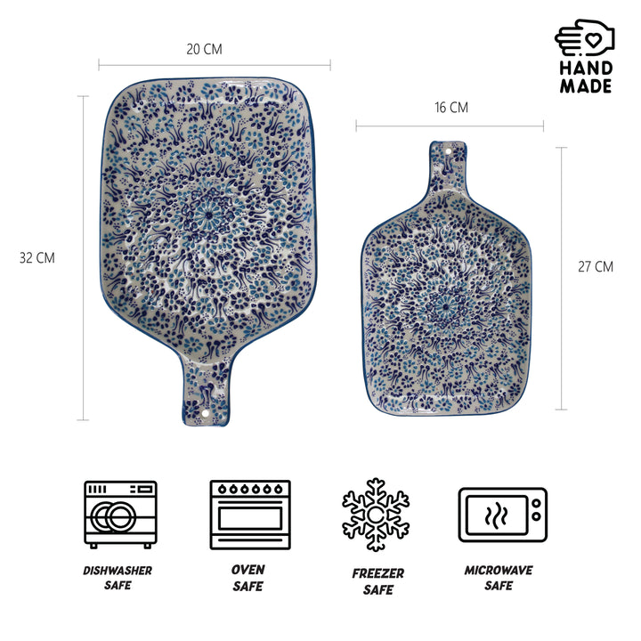 Square Shaped Cheese Plate 2pcs