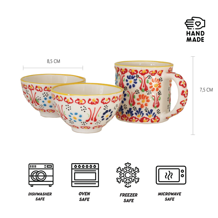 Coffee Cup & Bowl Set