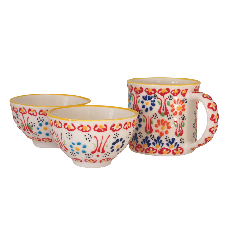 Coffee Cup & Bowl Set