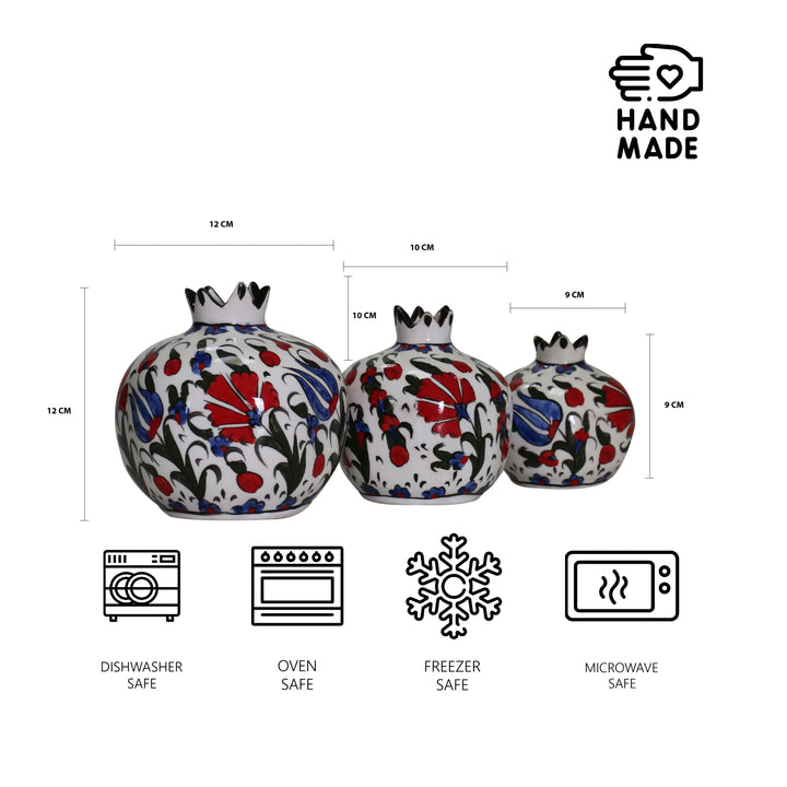 Pomegranate Shaped Vase 3pcs