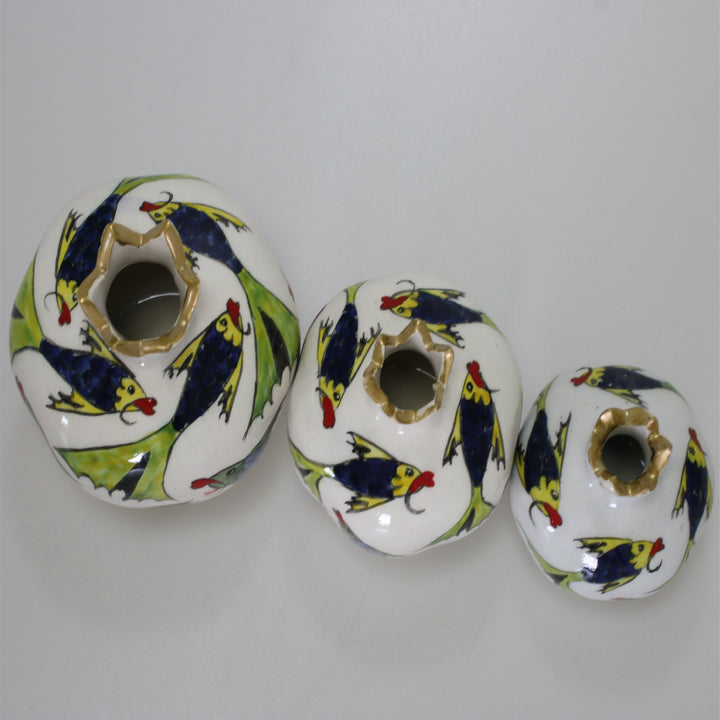 Pomegranate Shaped Vase 3pcs