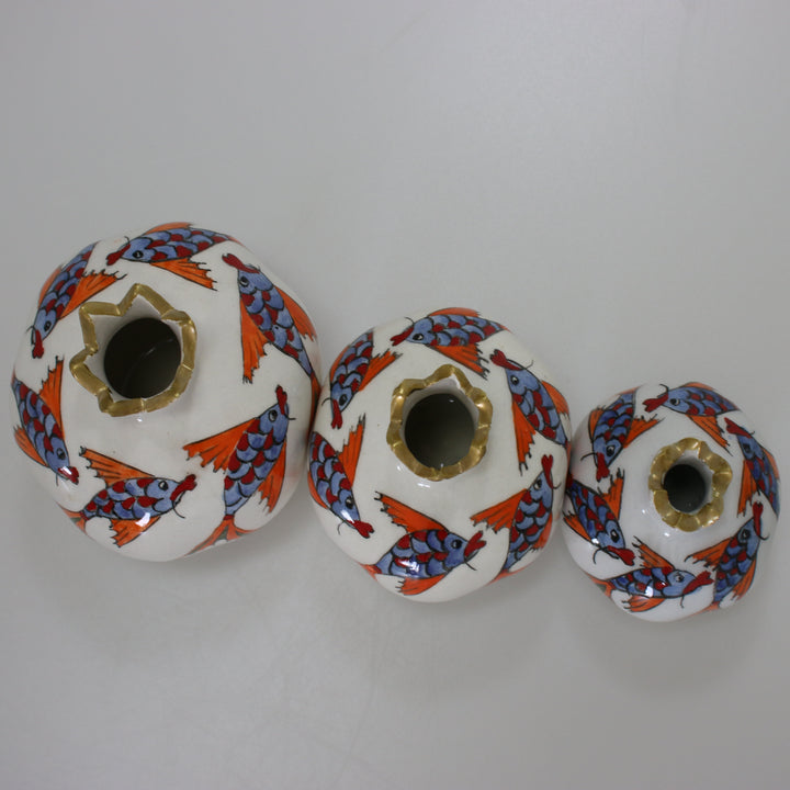 Pomegranate Shaped Vase 3pcs