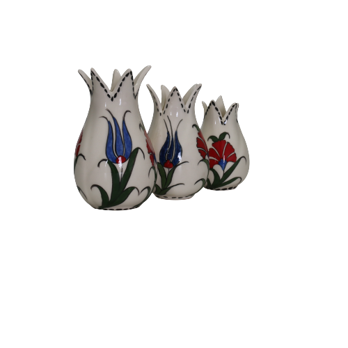 Tulip Shaped Vase 3pcs